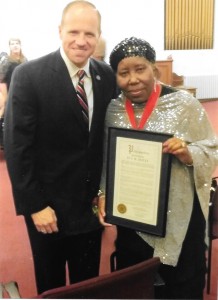 Eva Doyle and Senator Timothy Kennedy